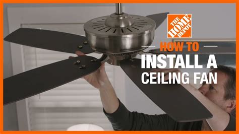 home depot ceiling fan installation